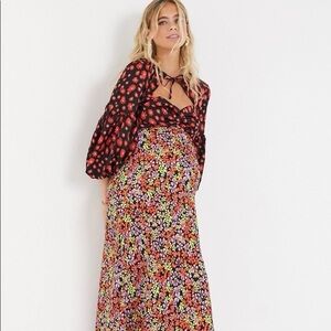 Beautiful maternity maxi dress size 8